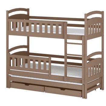 BLANKA 80x200 milk chocolate bunk bed Lano Furniture