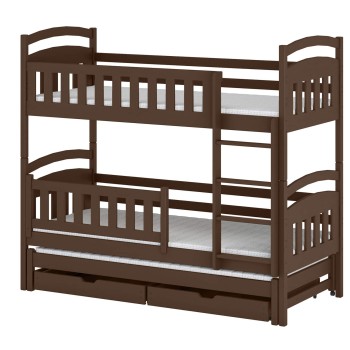 BLANKA 90x190 dark chocolate bunk bed Lano Furniture