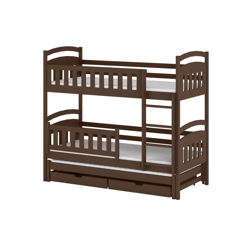 BLANKA 90x190 dark chocolate bunk bed Lano Furniture