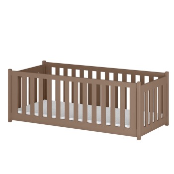 CONCEPT 80x160 milk chocolate single children's bed playpen Lano Furniture