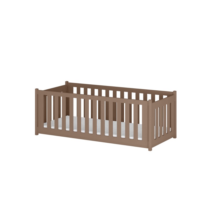 CONCEPT 80x160 milk chocolate single childrens bed playpen Lano Furniture