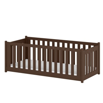 CONCEPT 80x160 dark chocolate Montessori floor bed children's playpen Lano Furniture