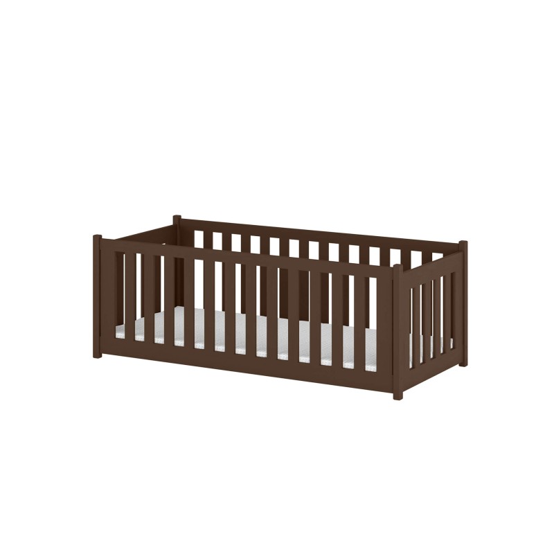 CONCEPT 80x160 dark chocolate Montessori floor bed childrens playpen Lano Furniture