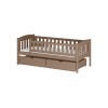 GUCIO 80x180 milk chocolate single childrens bed Lano Furniture