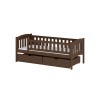 GUCIO 80x180 dark chocolate single childrens bed Lano Furniture
