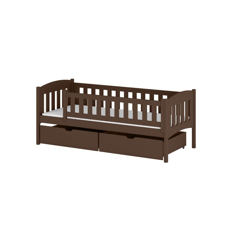 GUCIO 90x190 dark chocolate single childrens bed Lano Furniture
