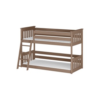 KEVIN 90x200 milk chocolate bunk bed Lano Furniture