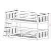 KEVIN 90x200 milk chocolate bunk bed Lano Furniture