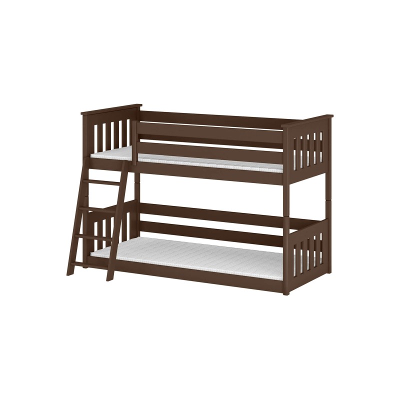 KEVIN 80x160 dark chocolate bunk bed Lano Furniture