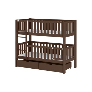 KSAWERY 80x180 dark chocolate bunk bed Lano Furniture