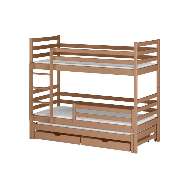 LUK 90x190 cinnamon bunk bed Lano Furniture