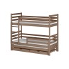 LUK 90x190 milk chocolate bunk bed Lano Furniture