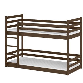 MINI 80x160 dark chocolate bunk bed Lano Furniture