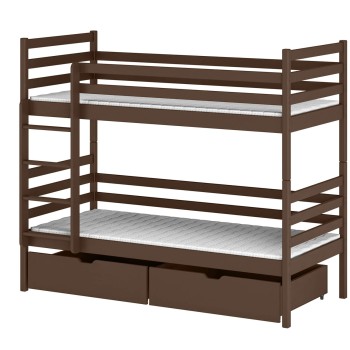 NEMO 80x200 dark chocolate bunk bed Lano Furniture
