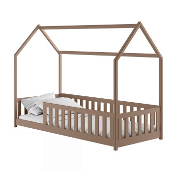 NOAH 80x180 milk chocolate Montessori floor bed children's house Lano Furniture