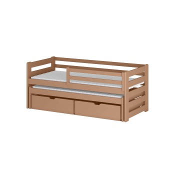 SENSO 80x180 cinnamon double trundle bed Lano Furniture