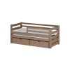 SENSO 80x180 milk chocolate double trundle bed Lano Furniture