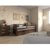 SENSO 90x190 dark chocolate double trundle bed Lano Furniture
