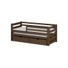 SENSO 80x160 dark chocolate double trundle bed Lano Furniture