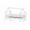 ARON 80x160 cotton single childrens bed Lano Furniture