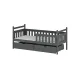 EMMA 80x180 graphite childrens bed Lano Furniture