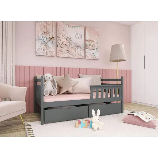 EMMA 80x180 graphite childrens bed Lano Furniture