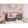 EMMA 80x200 graphite childrens bed Lano Furniture