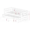 BOLKO 80x160 white bunk bed Lano Furniture