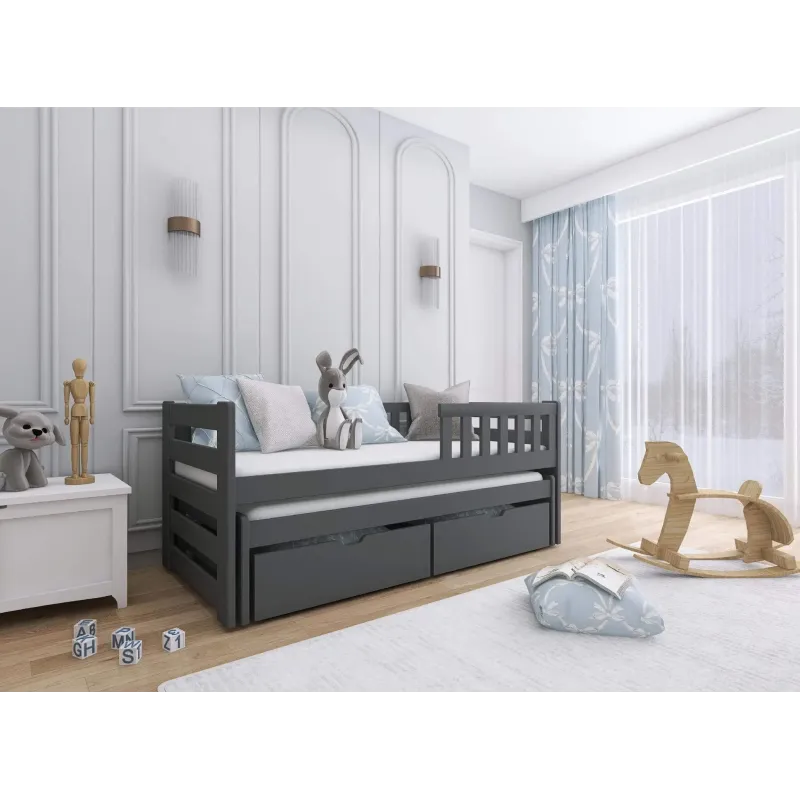 BOLKO 80x180 graphite bunk bed Lano Furniture