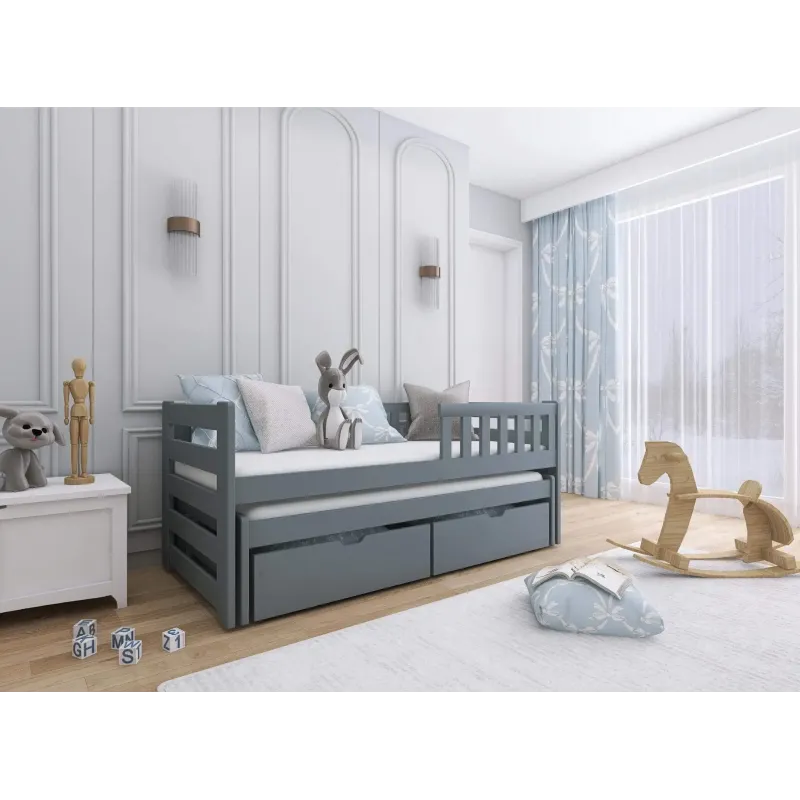 BOLKO 80x160 grey bunk bed Lano Furniture