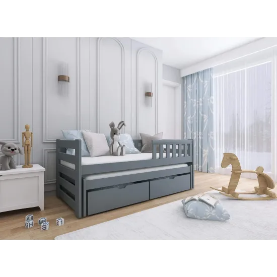BOLKO 90x200 grey bunk bed Lano Furniture