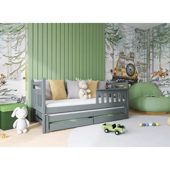DOMINIK 90x190 graphite bunk bed Lano Furniture DOMINIK 90x190 graphite bunk bed Lano Furniture