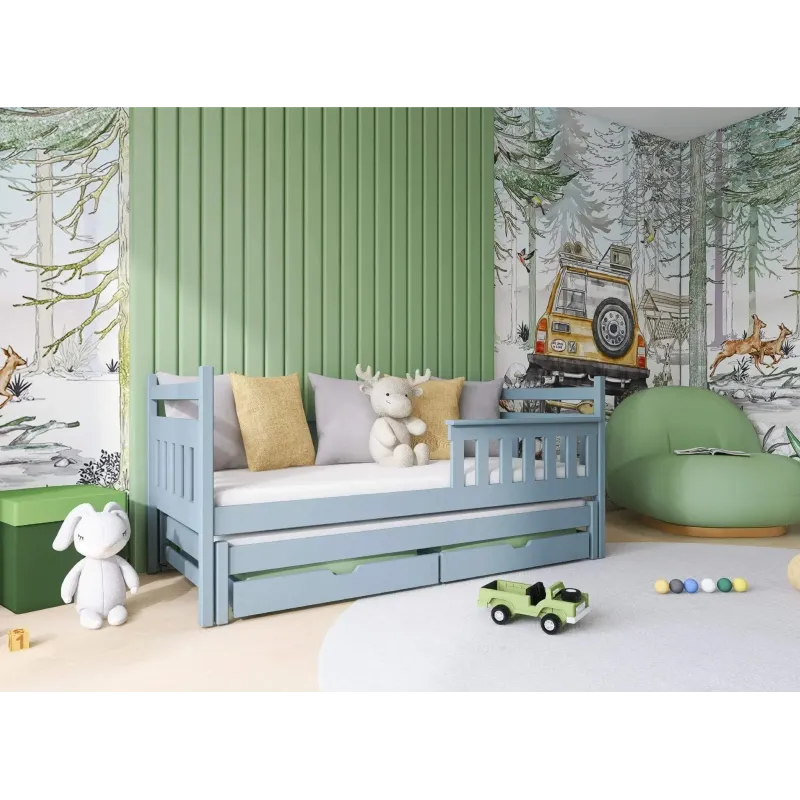 DOMINIK 90x190 grey bunk bed Lano Furniture