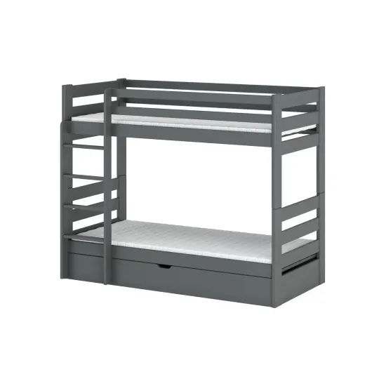 AYA 80x180 graphite bunk bed Lano Furniture