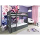 AYA 80x180 graphite bunk bed Lano Furniture