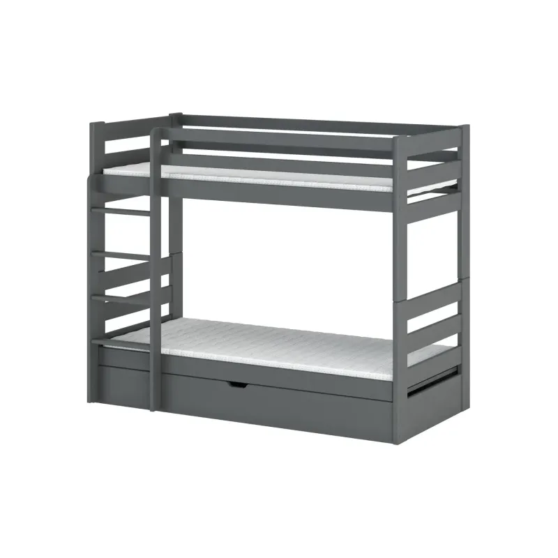AYA 90x190 graphite bunk bed Lano Furniture