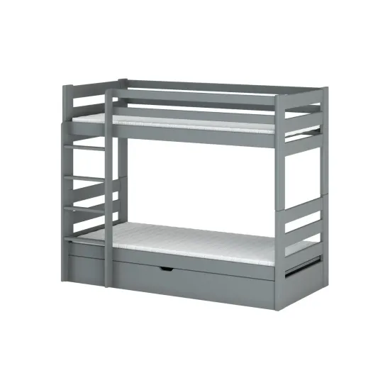 AYA 90x190 grey bunk bed Lano Furniture