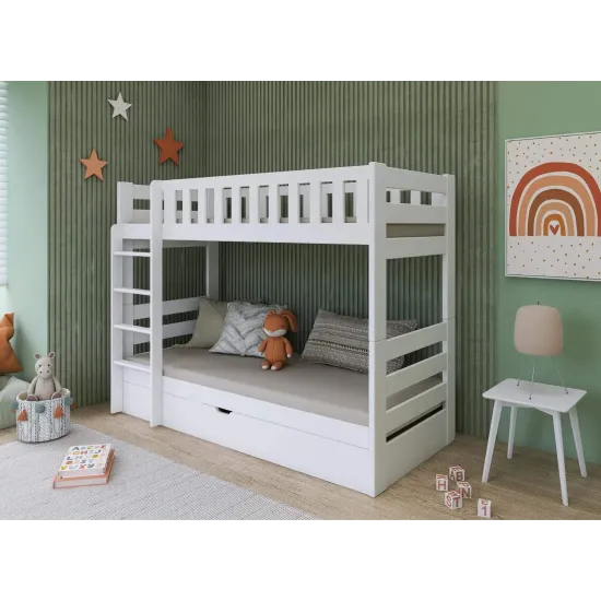 FOCUS 80x180 white bunk bed Lano Furniture FOCUS 80x180 white bunk bed Lano Furniture