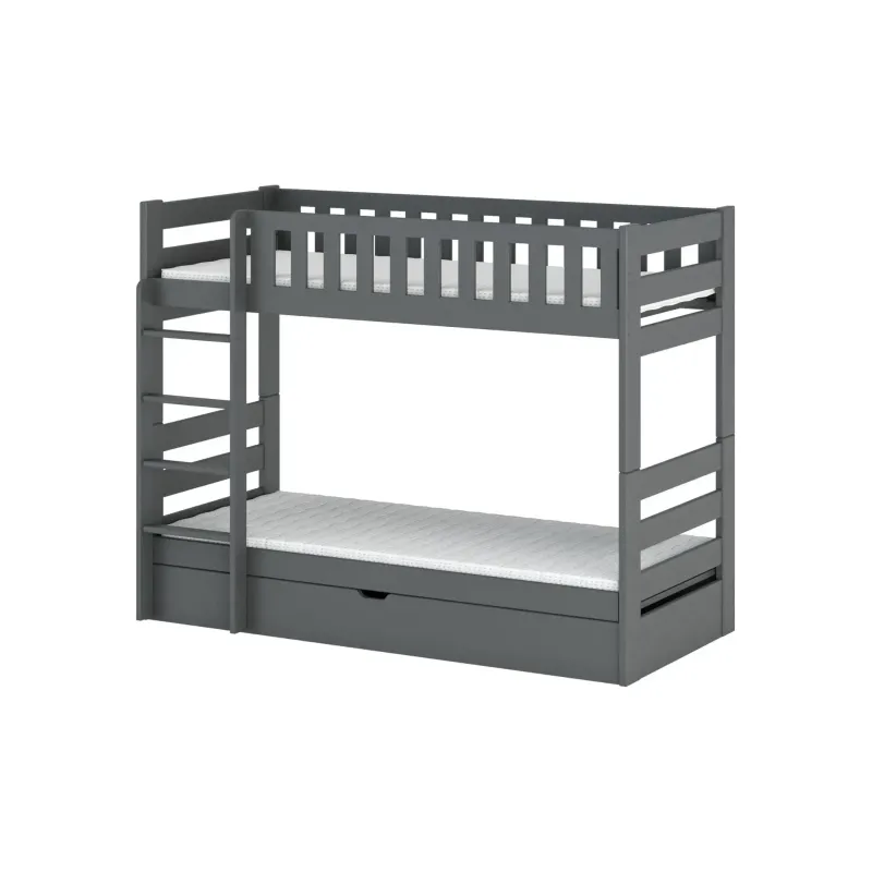 FOCUS 90x190 graphite bunk bed Lano Furniture