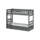 FOCUS 90x190 graphite bunk bed Lano Furniture FOCUS 90x190 graphite bunk bed Lano Furniture