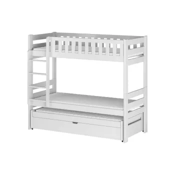 HARVEY 80x180 white bunk bed Lano Furniture