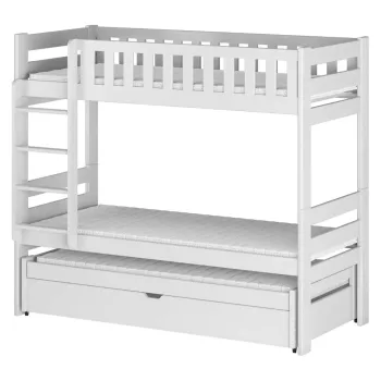 HARVEY 80x200 white bunk bed Lano Furniture