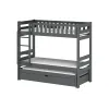 HARVEY 80x180 graphite bunk bed Lano Furniture