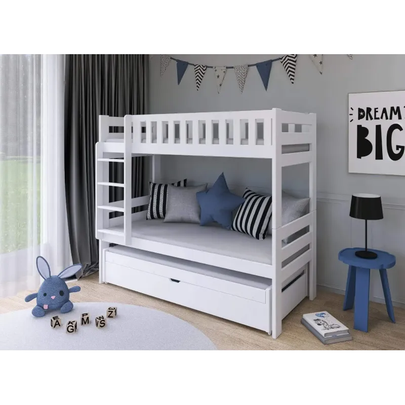 HARVEY 80x180 graphite bunk bed Lano Furniture