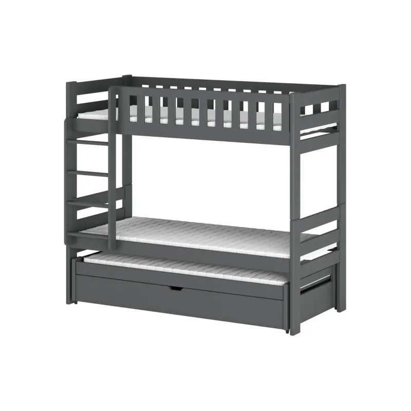 HARVEY 80x200 graphite bunk bed Lano Furniture