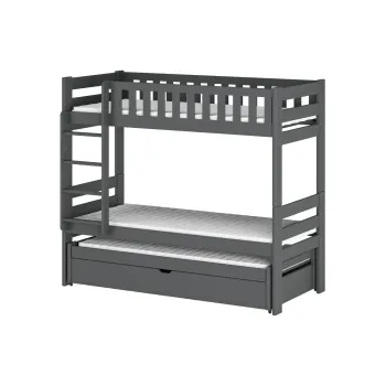 HARVEY 90x190 graphite bunk bed Lano Furniture
