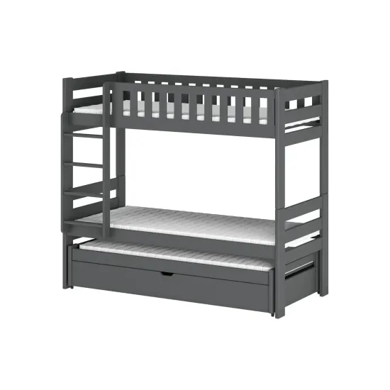 HARVEY 90x200 graphite bunk bed Lano Furniture