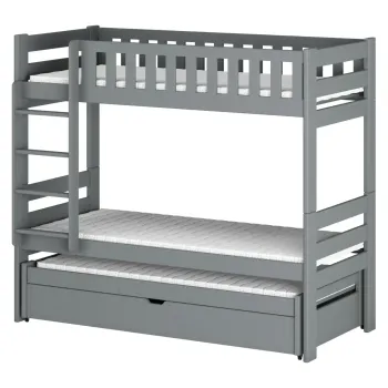 HARVEY 80x180 grey bunk bed Lano Furniture