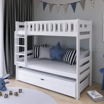 HARVEY 80x180 grey bunk bed Lano Furniture