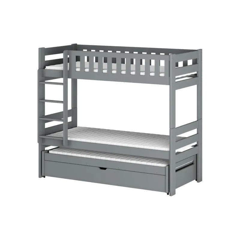 HARVEY 90x200 grey bunk bed Lano Furniture